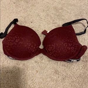 PINK - cheetah push-up bra